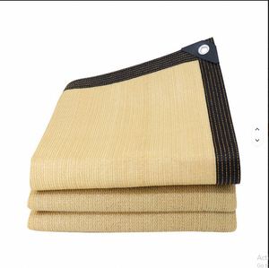 Malla de Sombra para Exteriores de HDPE Beige, Estabilizada contra Rayos UV, Tejida, para Invernadero, Patio y Jardín - Product Image 4