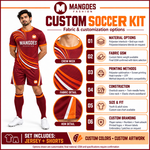 Conjunto de Uniforme de Fútbol Personalizado, Uniforme de Equipo Unisex, Pantalones Cortos Juveniles, Ropa Deportiva de Entrenamiento, Ropa Deportiva para Competencia, Partido, Juego, 100% Atlético - Product Image 6