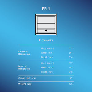 Protector Safe 1 High Value Asset Safe Fireproof <b>Security</b> Safe for Commercial and Office Storage - Product Image 2