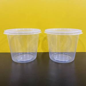 Caja de plástico redonda desechable de 700/1000 ml, lista para enviar, al por mayor, económica, para alimentos/fideos/ensaladas, con tapa y logotipo personalizado - Product Image 5