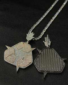 Colgante Hip Hop Personalizado en Forma de Espada con Letras 3D, Plata 925, Baño de Oro 10K, Moissanita VVS, Pasa Prueba de Diamante - Product Image 5