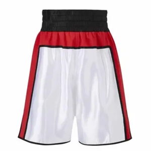 Shorts de boxe personnalisés en satin, taille haute, pour l'entraînement et les combats, en polyester - Product Image 2