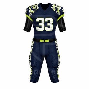 Conjunto de Pantalones y Camiseta de Fútbol Americano Premium, Uniforme de Equipo Personalizado con Letras Impresas, 100% Poliéster, Secado Rápido, Transpirable, Venta al Por Mayor - Product Image 2