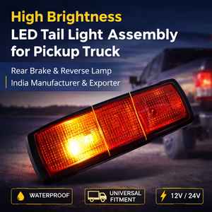 Conjunto de Luces Traseras LED de Alta Luminosidad para Camioneta |   Luz de Freno Trasera y Luz de Reversa |   Luz Impermeable para Vehículos Comerciales - Product Image 3