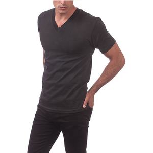 Alta calidad verano 2025 moda callejera slim fit ropa unisex 100% algodón jersey fitness ropa activa impresa cuello en V camiseta - Product Image 3