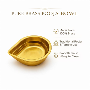 Brass Diya for Pooja Traditional Brass <b>Oil</b> <b>Lamp</b> Deepak for Aarti Temple Home Decor Diwali Festive Decoration - Product Image 2