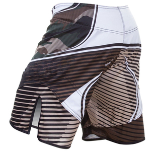 Shorts d'entraînement MMA et de boxe 2025, couleur unie, en polyester, avec logo personnalisé, pour adultes, service OEM disponible – Nouveauté très demandée - Product Image 4