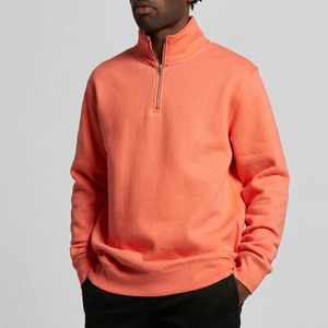 Sudadera personalizada con cremallera de un cuarto, forro polar premium, estilo urbano, fabricación de ropa de marca privada para minoristas de moda - Product Image 3