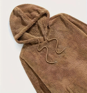 Ensemble sweat à capuche et pantalon de jogging unisexe en polaire Sherpa, style décontracté ample Teddy, idéal pour l'hiver – Vente en gros - Product Image 6