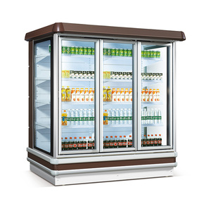 Nouveau produit Réfrigérateur à boissons Vitrine réfrigérée pour supermarché Restaurant Boutique Magasin bar avec boîte à lumière - Product Image 2