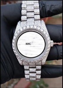 Reloj Mecánico Automático de Acero Inoxidable para Hombre, de Lujo y Alta Calidad, con Diamantes Moissanite, Caja Cuadrada, Estilo Vintage, NYC DIAMOND EMPIRE - Product Image 1