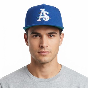 Gorra de Béisbol Bordada con Diseño Glitch Art Personalizado, Logotipo Abstracto con Letras, Visera Curva Estructurada, Estilo Urbano, Ajustable, Proveedor OEM - Product Image 6