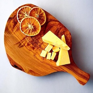 Tabla de pan turca vintage, tabla de cortar y servir de madera maciza antigua, decoración rústica para cocina de estilo granja. - Product Image 5