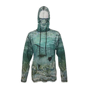 Sudadera con Capucha de Pesca para Hombre, de Manga Larga, de Poliéster, con Protección UV UPF 50, Resistente al Viento, con Impresión Sublimada y Logotipo Personalizado de Alta Calidad - Product Image 2