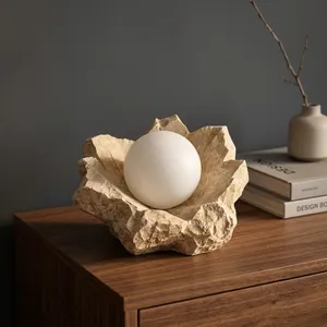 Modern Floral Stone <b>Wall</b> Lamp <b>Sconce</b> Recessed Indoor <b>Light</b> for Bedroom Living Room Hotel Anniversary Baptism Resorts - Product Image 2