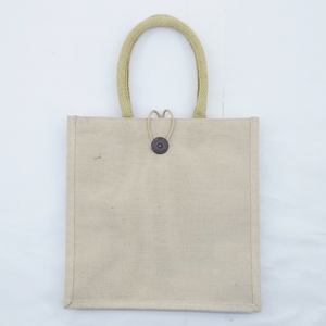 Bolsas de Compra de Yute Medianas Premium, Ecológicas, Impresas con Serigrafía, Logotipo Personalizable, Promocionales, Modernas, Sostenibles, con Asas - Product Image 5