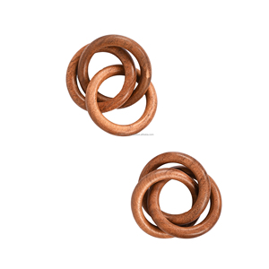 Nouveaux anneaux de serviette en bois Vente en gros directe d'usine Porte-mouchoirs de table Décoration de fête en papier pour les mariages - Product Image 4