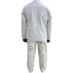 Combinaison de soudage en cuir de vachette de haute qualité, résistante à la chaleur, ignifuge, avec pantalon, pour la soudure de produits en cuir - Product Image 5
