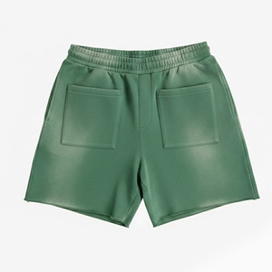 Pantalones Cortos Deportivos Casuales para Hombre, con Cintura Elástica, Cordón Ajustable, Ligeros, Transpirables, para Playa, con Efecto Desgastado por el Sol - Product Image 2