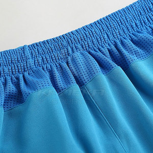 Shorts de basketball unis en coton 100% respirant avec design en maille, séchage rapide, taille élastique pour la compétition d'équipe - Product Image 5