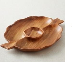Plateau de service en bois artisanal haut de gamme, design minimaliste poli, pour ustensiles de cuisine essentiels - Product Image 3