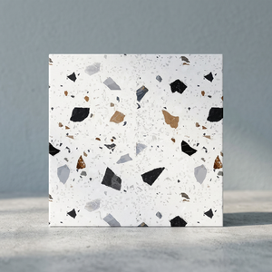 Carrelage antidérapant en céramique 3D pour salle de bain intérieure 400x400mm et carreaux de sol en terrazzo - Product Image 1