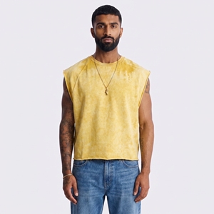 Débardeur Sportif Homme Coupe Boxy Vintage Ample Sans Manches Sans Coutures Séchage Rapide Respirant pour Activités de Plein Air - Product Image 4