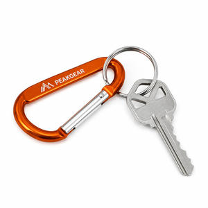 Custom Promotional Carabiner Keychain Aluminum <b>Key</b> <b>Ring</b> with Laser <b>Engraved</b> Logo for Corporate Gifts Wholesale - Product Image 4