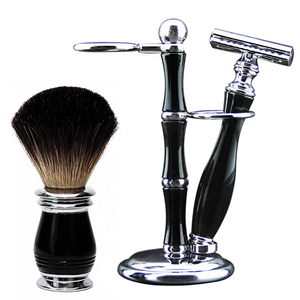 Ensemble de rasage de luxe pour hommes, meilleure qualité, nouveau design, best-seller, brosse à raser en acier inoxydable, bol, poils de blaireau Silvertip - Product Image 6