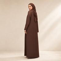 Trois pièces crêpe polyester Abaya ensemble expresso robe ethnique pour l'automne hiver saison taille XXL-antistatique personnalisé