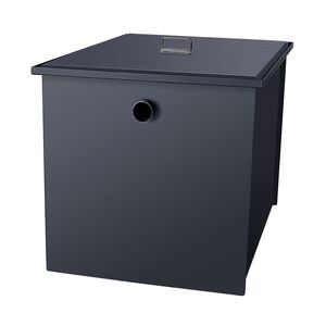 Trampa de Grasa Comercial de Acero para Cocina, Interceptor de 30 LBS con Entrada Lateral para Fregadero, 10.8 GPM, de Acero al Carbono para Residuos de Grasa - Product Image 1