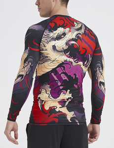 เสื้อรัดกล้ามเนื้อแบบพรีเมียมสำหรับฝึกซ้อม รับทำโลโก้ตามสั่ง รับพิมพ์ลายตามสั่ง ผู้ผลิตชุดกีฬา จำหน่ายส่ง - Product Image 3