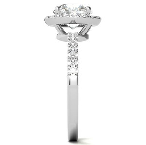 Moissanite <b>Ring</b> 925 Sterling <b>Silver</b> White Gold Plated Luxury <b>Solitaire</b> Engagement Party Bridal Wedding Promise Anniversary - Product Image 2