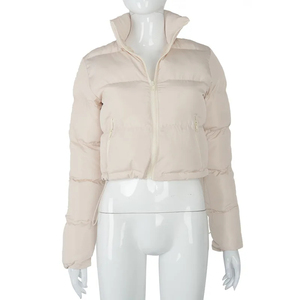 Wholesale <b>Women</b> Quilted Puffer Jacket <b>Lightweight</b> Warm Winter <b>Coat</b> Custom Embroidery OEM Manufacturer - Product Image 5