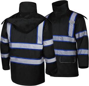 Chaquetas de Seguridad Reflectantes Personalizables de Alta Visibilidad con Certificación CE, Ropa de Trabajo Industrial Resistente al Viento, 100% Poliéster - Product Image 1