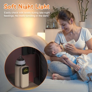 Scalda biberon portatile da 1Pc con luce notturna 6 livelli di riscaldamento per i viaggi a casa in viaggio per bambini e scalda latte per bambini - Product Image 3
