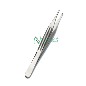 Pinces à pansements manuelles en acier inoxydable de haute qualité, à pointe dentelée, instruments chirurgicaux - Product Image 5