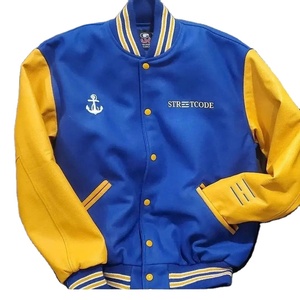 2023 chaqueta informal de lana con letras personalizada para hombre, abrigos universitarios teñidos lisos con cuello vuelto, abrigo de invierno de talla grande unido - Product Image 1