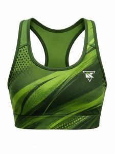 Soutien-gorge de sport pour femme, respirant, écologique, de conception professionnelle, nouveau design, maintien élevé, compression, dentelle, bretelles réglables - Product Image 6