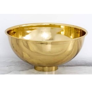 Tazón Decorativo para Servir Alimentos con Acabado Dorado y Grabado a Mano, Tazón de Servir de Alta Calidad, Apto para Alimentos, Artículo Decorativo para Catering - Product Image 2