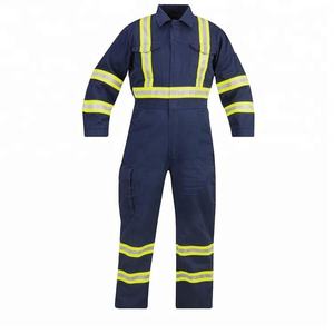 Cotton Polyester FR Fire Resistant Anti Static Work Coveralls Flame Retardant Safety Industrial Protective Workwear Uniform - Product Image 3