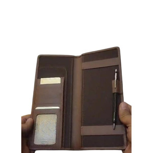 Portefeuille court en cuir véritable, couverture pour chéquier, plusieurs compartiments, emplacements pour cartes, fermeture à double pli pour l'organisation quotidienne des hommes - Product Image 3