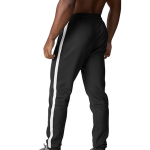 Pantalons d'entraînement pour hommes, athlétiques, avec bande latérale, coupe jogger, légers, respirants, séchage rapide, polyester/rayonne, vêtements de sport, entraînement - Product Image 5