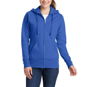 Zipper Hoodie Cotton Blend Hooded Pocket Sweatshirt Turtleneck Comfortable Hoodie Sweatshirts with Polyester Cotton Blend - Product Image 5