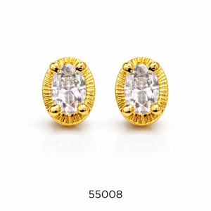 ต่างหูแบบติดหูรูปปะการังชุบทองจากซิงค์อัลลอยด์ ยี่ห้อพรีเมียม MOLL JEWELLERS หนา 0.3 มม. ดีไซน์ทันสมัย เหมาะสำหรับงานแต่งงานและงานปาร์ตี้สำหรับผู้หญิง - Product Image 1