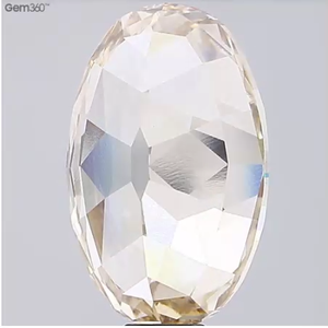 Diamant ovale de couleur brun clair, cultivé en laboratoire, certifié IGI, pour la fabrication de bijoux - Product Image 3