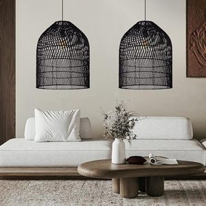 <b>Large</b> Woven <b>Lampshade</b> Handmade Ceiling Pendant Light Cover for Living Room Hotel Interior Decoration - Product Image 4