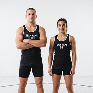 Maillot de lutte personnalisé, vêtements de sport athlétiques, uniforme d'équipe, maillot de lutte personnalisé, vêtements de compétition d'équipe, hauts de lutte - Product Image 6