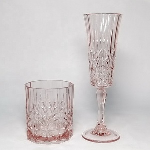 Unbreakable Plastic Royal Crystal Cut Wine <b>Glass</b> <b>Goblet</b> Tritan Wine <b>Glass</b> - Product Image 5