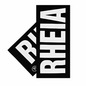 Unisex RHEIA Letter Print Scarf – Stylish Gray & White Design - Product Image 1